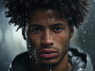 African American Man Portrait in a studio 1