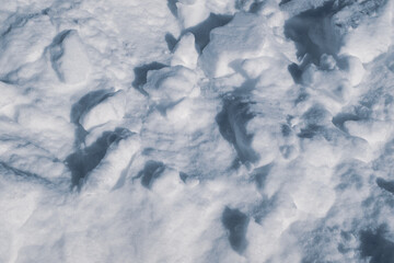 Background from fluffy snow. Snowy textured for poster, calendar, post, screensaver, wallpaper,...
