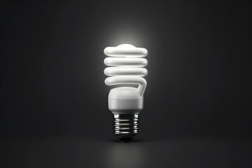 Isolated bulb fluorescent innovation background spiral power modern bright electricity technology lamp energy