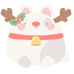 Rabbit at Christmas Day