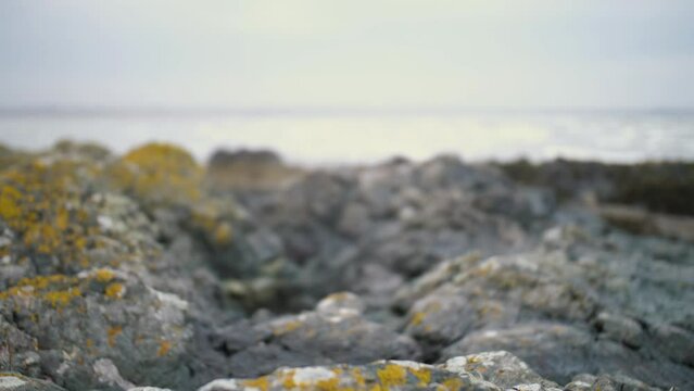 Changement de focale paysage bord de mer sur les c&ocirc;tes irlandaises