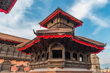 Bhaktapur Durbar Square, Kathmandu valley, Nepal.  Former royal palace complex and UNESCO World...