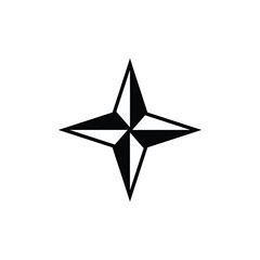 Fototapeta premium Star icon in flat design. Star icon on white background. Vector illustration.