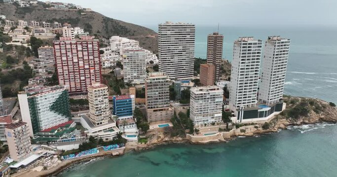 Vista aerea de los edificios de Benidorm