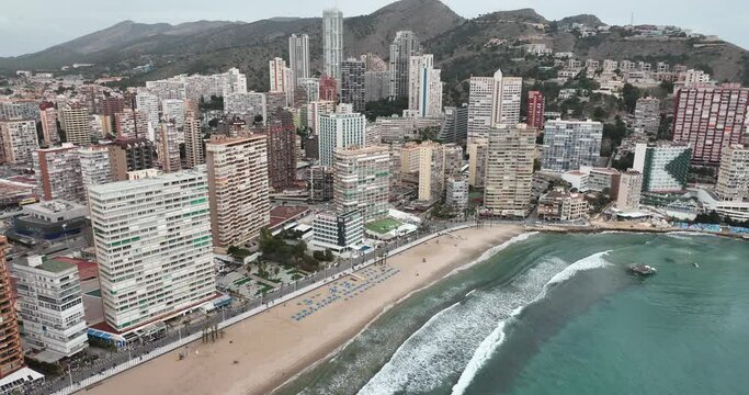 Vista aerea de los edificios de Benidorm