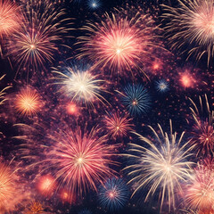 Fototapeta premium fireworks in the night sky new year