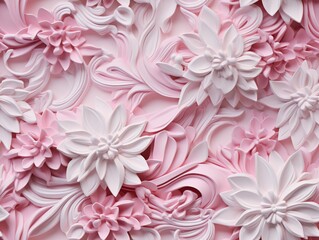 Seamless floral pattern Flowers Royal vintage Victorian Gothic Rococo background