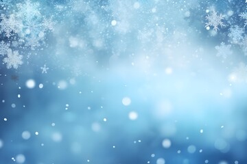 Winter background with snowflakes. Christmas and New Year concept.