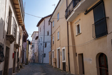 Fototapeta na wymiar Ovindoli, old town in Abruzzo, Italy