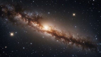 close up view of milky way galaxy with stars  