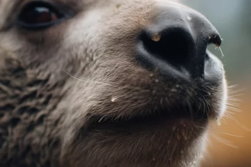 Wandaufkleber close-up of koalas nose and whiskers © primopiano