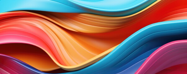 colorful abstract wave background illustration