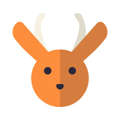 Abstract vector animal icon on white background