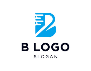 The logo design is about B Logo design and was created using the Corel Draw 2018 application with a white background.