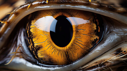Closeup of a brown eye 