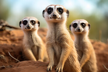 Fototapeta premium meerkat on guard