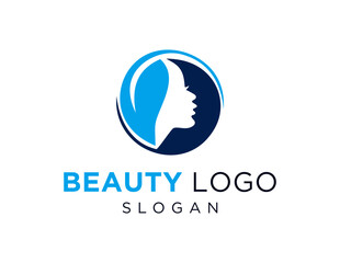 The logo design is about Beauty and was created using the Corel Draw 2018 application with a white background.