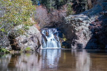 The Smaller Falls at Jemez Springs Falls Overlook Trail, New Mexico