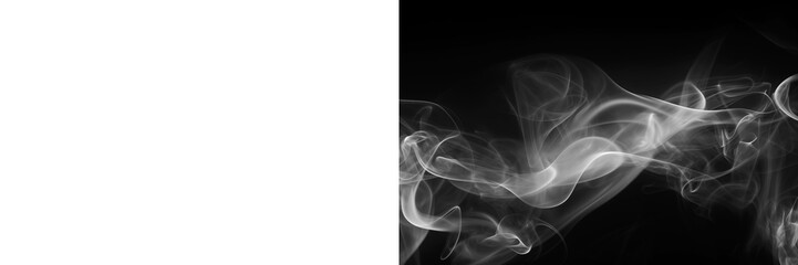 High detailed smokes from hot food tea and coffee or hot drink isolated on transparent background