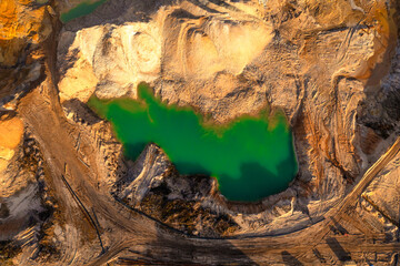 Titanium Harvest Hues: Colors of Ore in the Quarry Bedrock