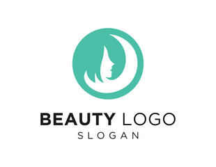 The logo design is about Beauty and was created using the Corel Draw 2018 application with a white background.