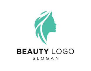 The logo design is about Beauty and was created using the Corel Draw 2018 application with a white background.