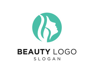 The logo design is about Beauty and was created using the Corel Draw 2018 application with a white background.