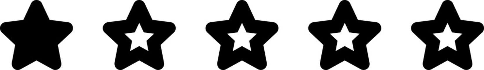 Client leaves 1 star rating icon. Customer review satisfaction feedback survey