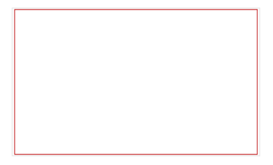 Red and white picture frame.