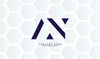 AN, NA, A, N Abstract Letters Logo Monogram