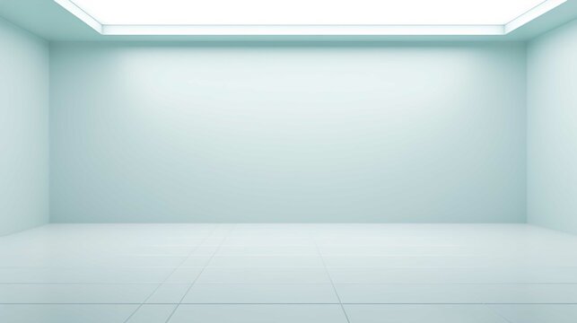 A white Empty room, Generative AI