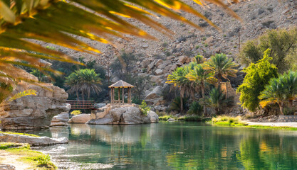 landscape views of Oman  - obrazy, fototapety, plakaty