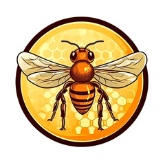 Buzzworthy branding, Bee logo vector, a symbol of industrious elegance. Elevate your brand with this versatile and dynamic stock illustration