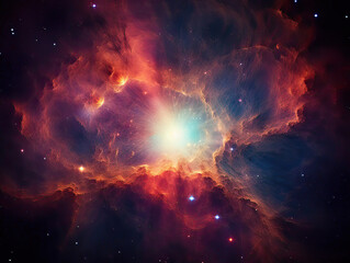 background with space nebula