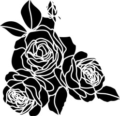 Flat Valentine Rose.