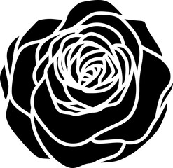 Flat Valentine Rose.
