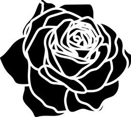 Flat Valentine Rose.