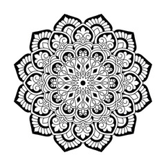  Rainbow rhapsody coloring book mandala design vector file