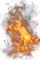 stunning realistic fire flames PNG images on a transparent background, perfect for dynamic graphic designs and visual effects - 693111892