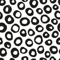 Abstract hand drawn geometric circles background.