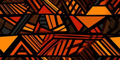 Colorful African Pattern Seamless Tile Design