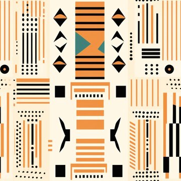 Vibrant African Pattern Seamless Tile Design