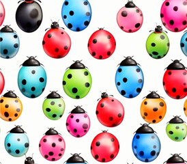 colorful ladybug, color, ladybug, Generative AI illustration