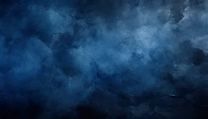 Foto op Canvas Seamless Blue grunge texture vintage background. Blue abstract grunge textures wall background. Abstract dark blue grunge wall concrete texture. Blue Grunge Concrete Wall Texture Background. © artkozyr