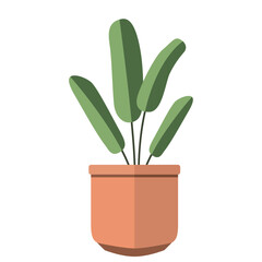 Cute indoor plant icon Vector