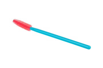 Silicone eyelash extension brush isolated from background