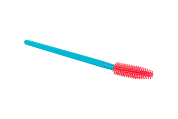 Silicone eyelash extension brush isolated from background