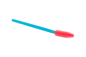 Silicone eyelash extension brush isolated from background