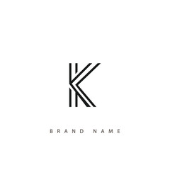 Letter K logo icon design template elements