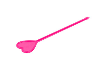 skewer for appetizer, plastic skewer for canapes isolated from background